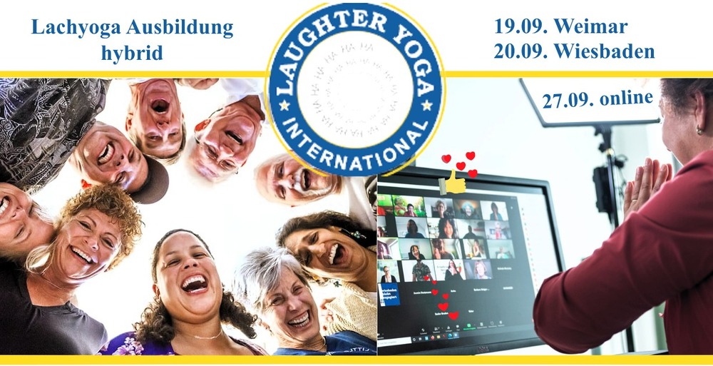 Lachyoga Ausbildung hybrid in Weimar & Wiesbaden